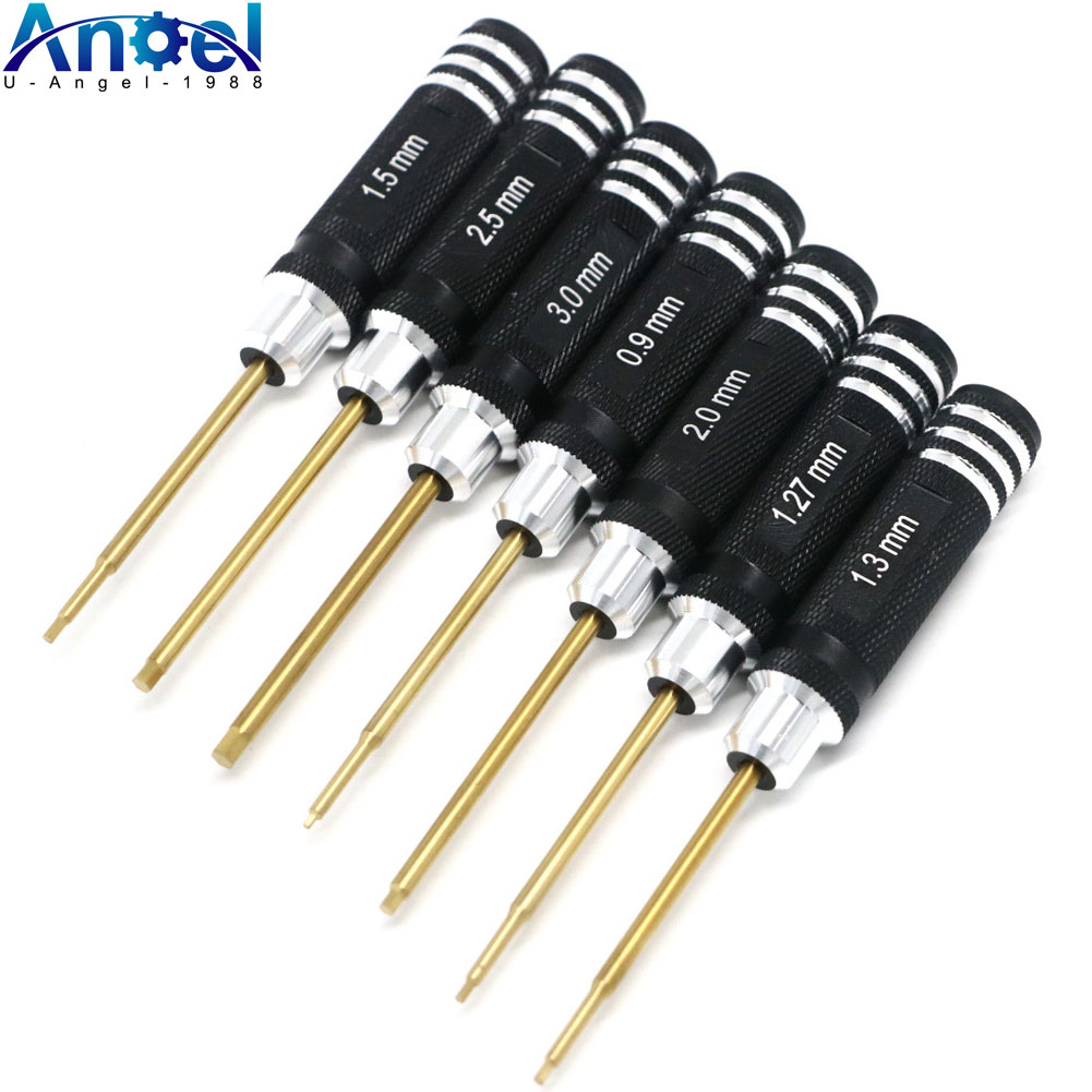 Micro Screwdriver Kit - 7pcs Titanium Plating Mini Precision Hex