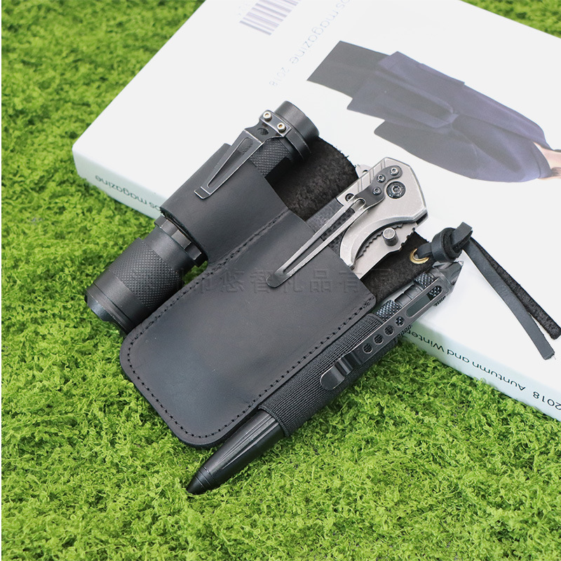 Leather EDC Tool Pouch Outdoor - Edc Carry Fanny Pack review and price