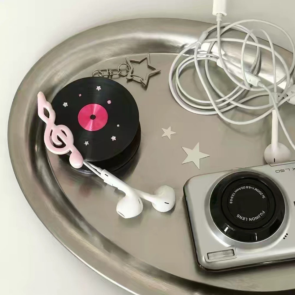 Kawaii Record Cable Organizer  - Cable Winder Keychain review and price