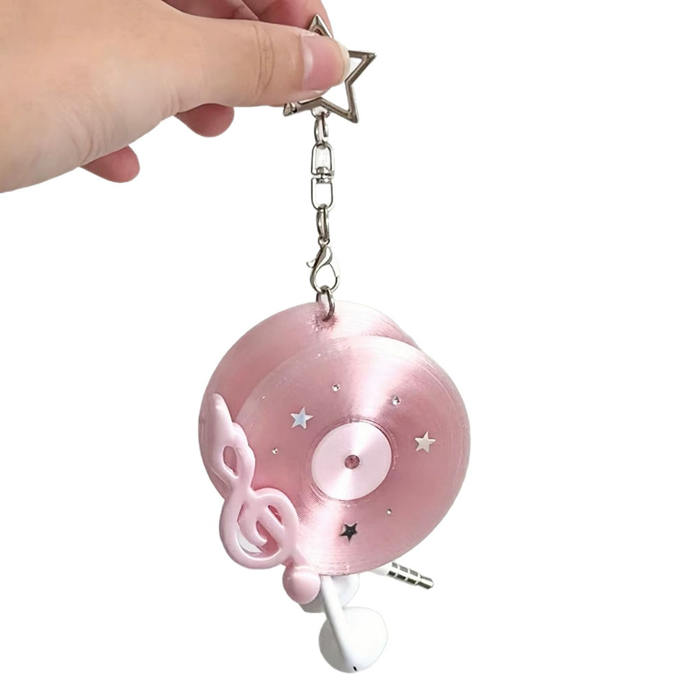 Kawaii Record Cable Organizer  - Cable Winder Keychain review and price
