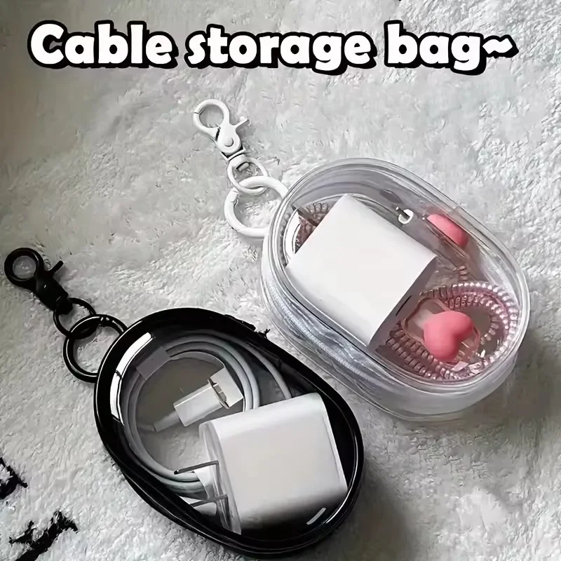 Portable Mini Clear Zipper Sto - Cable Winder Keychain review and price
