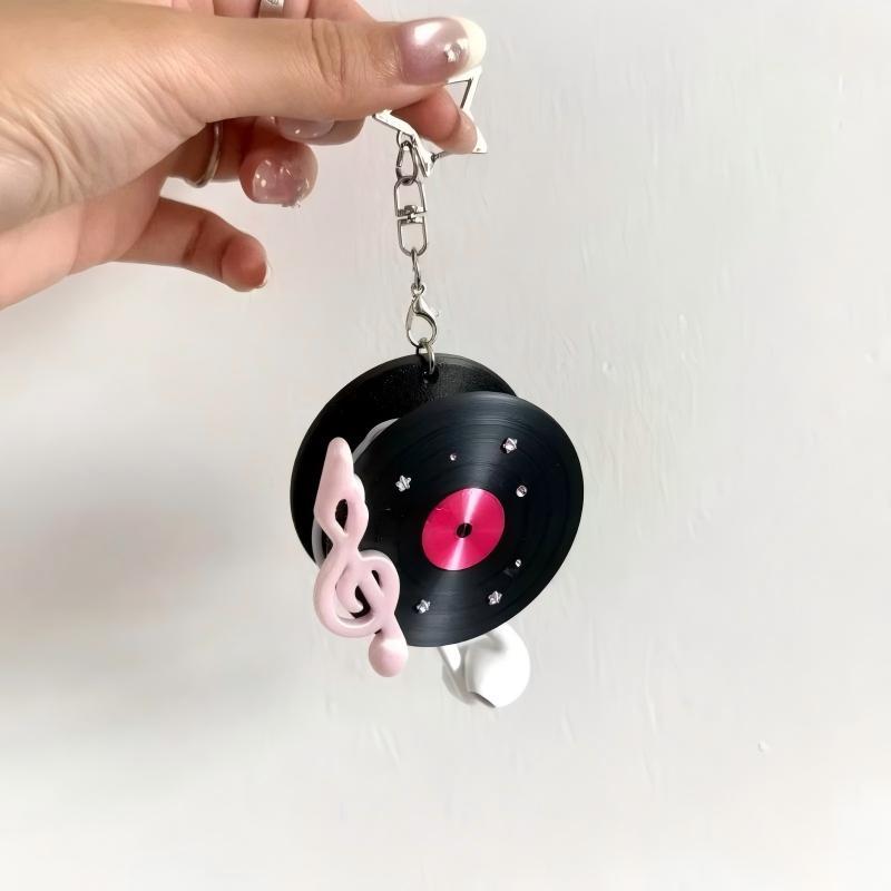 Y2K Vintage Record Shaped Earp - Cable Winder Keychain review and price