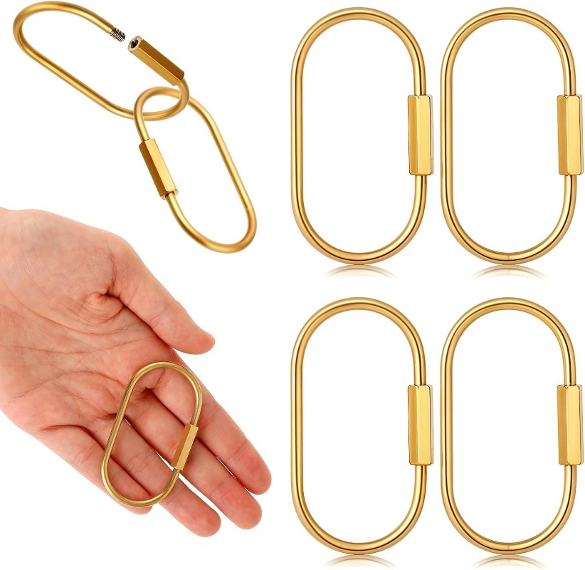 Solid Brass Screw Keychain D-S - Edc Car Carry review and price