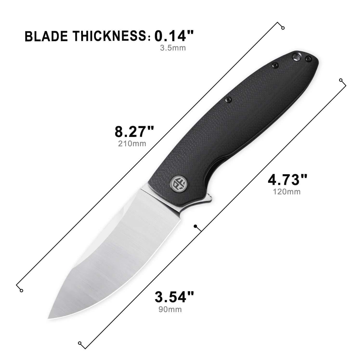 Petrified Fish PFB01 Folding K - Pocket Knife Ceramic review and price