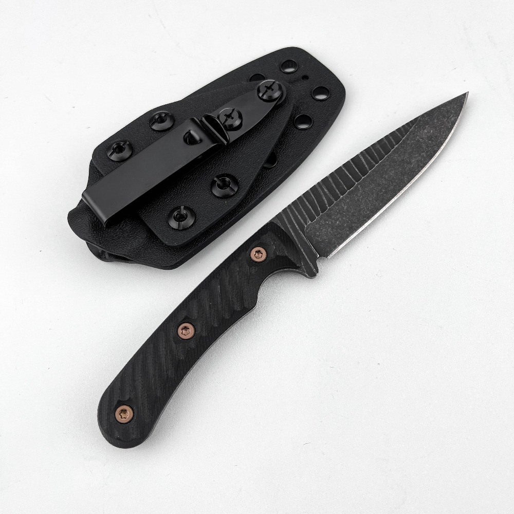 Full Tang Bushcraft Knife D2 B - Edc Carry Fixed Blade Knife review and price