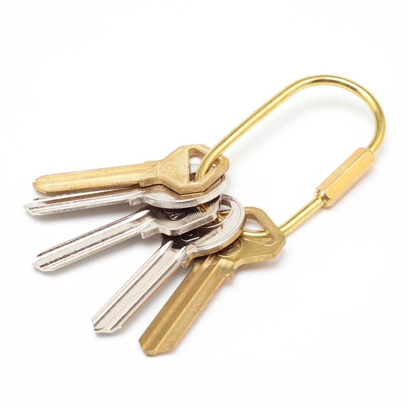 Solid Brass Screw Lock Keychai - Edc Car Carry review and price