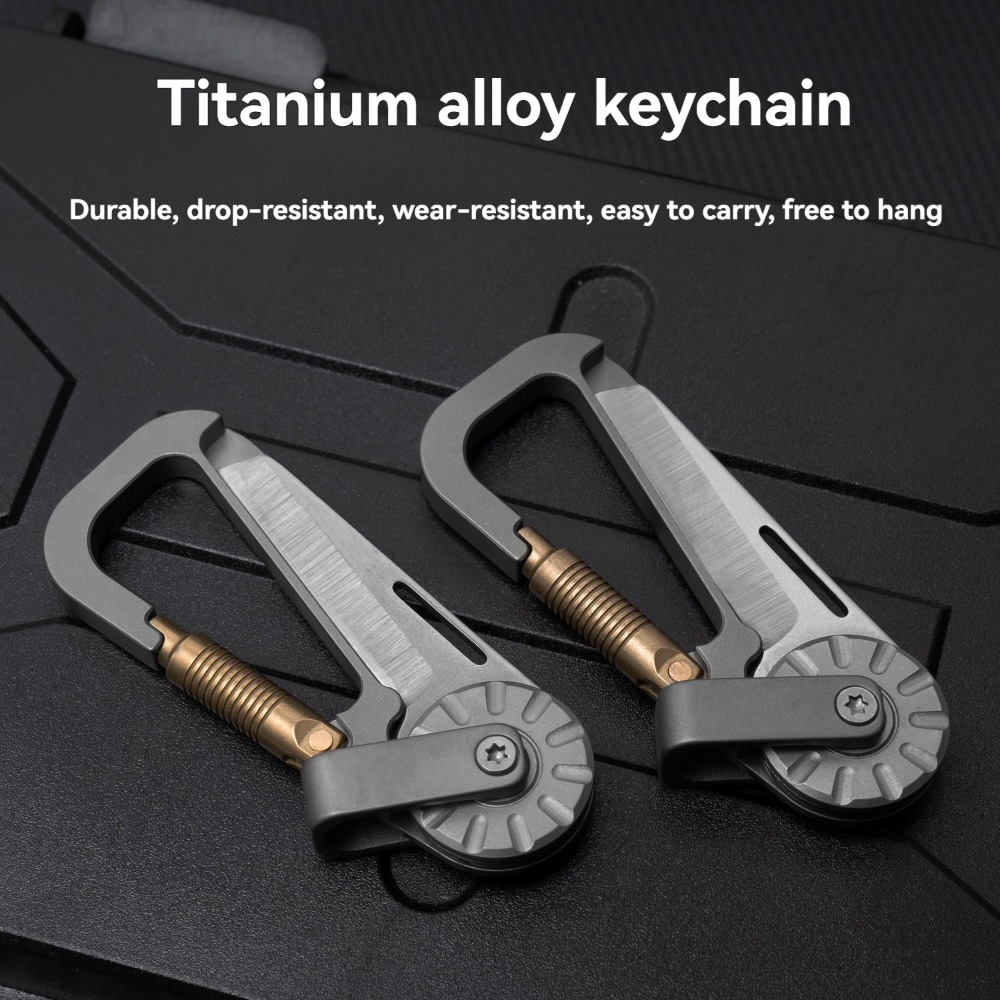 New Mini Titanium Alloy Keycha - Edc Car Carry review and price