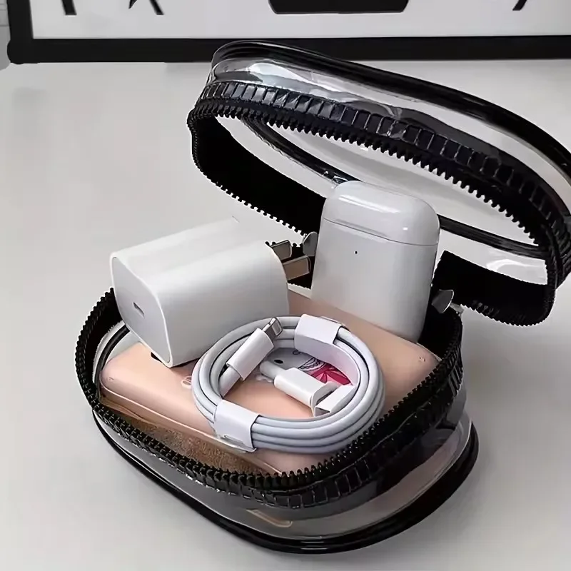 Portable Mini Clear Zipper Sto - Cable Winder Keychain review and price