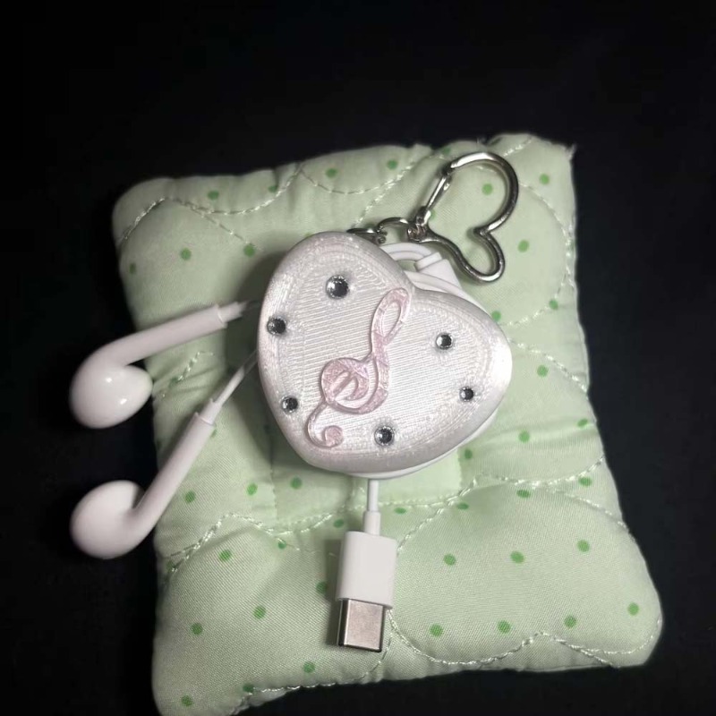 Gothic Musical Note Heart Cabl - Cable Winder Keychain review and price