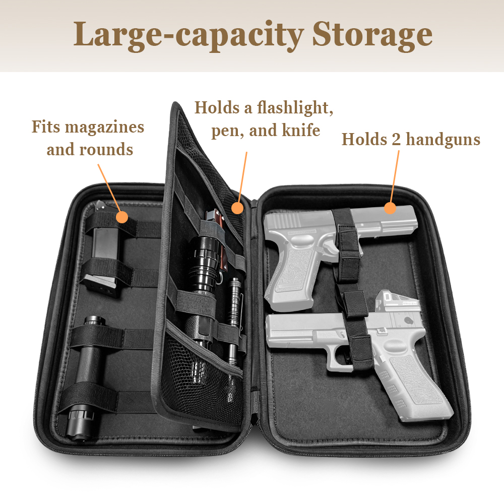 Tactical Pistol Gun Case Dual  - Edc Concealed Carry Holster review and price