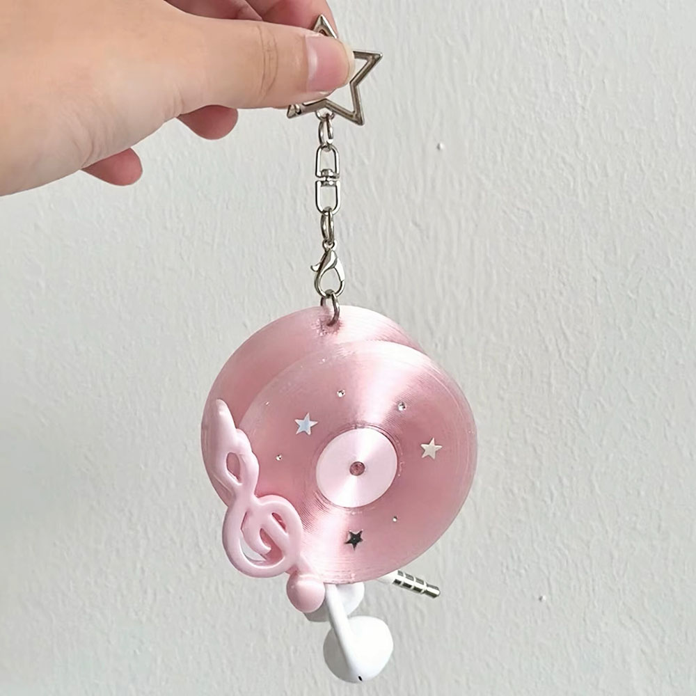 Kawaii Vinyl Record Cable Wind - Cable Winder Keychain review and price