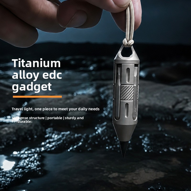 7 in 1 Titanium EDC Multi Tool - Titanium Pry Bar review and price