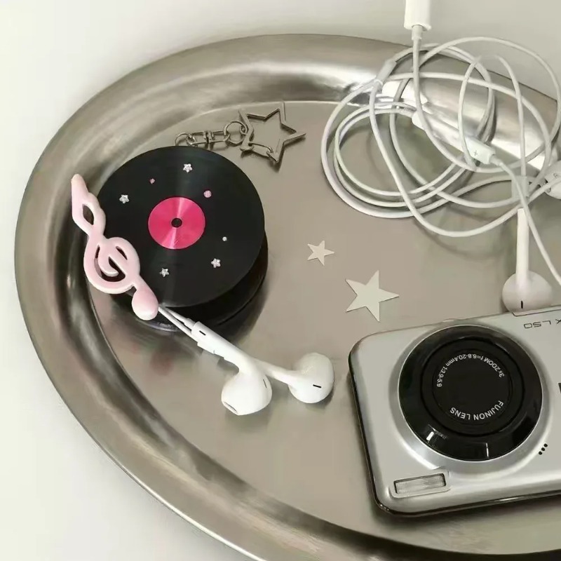 Kawaii Record Cable Organizer  - Cable Winder Keychain review and price